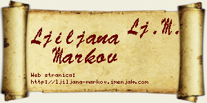 Ljiljana Markov vizit kartica